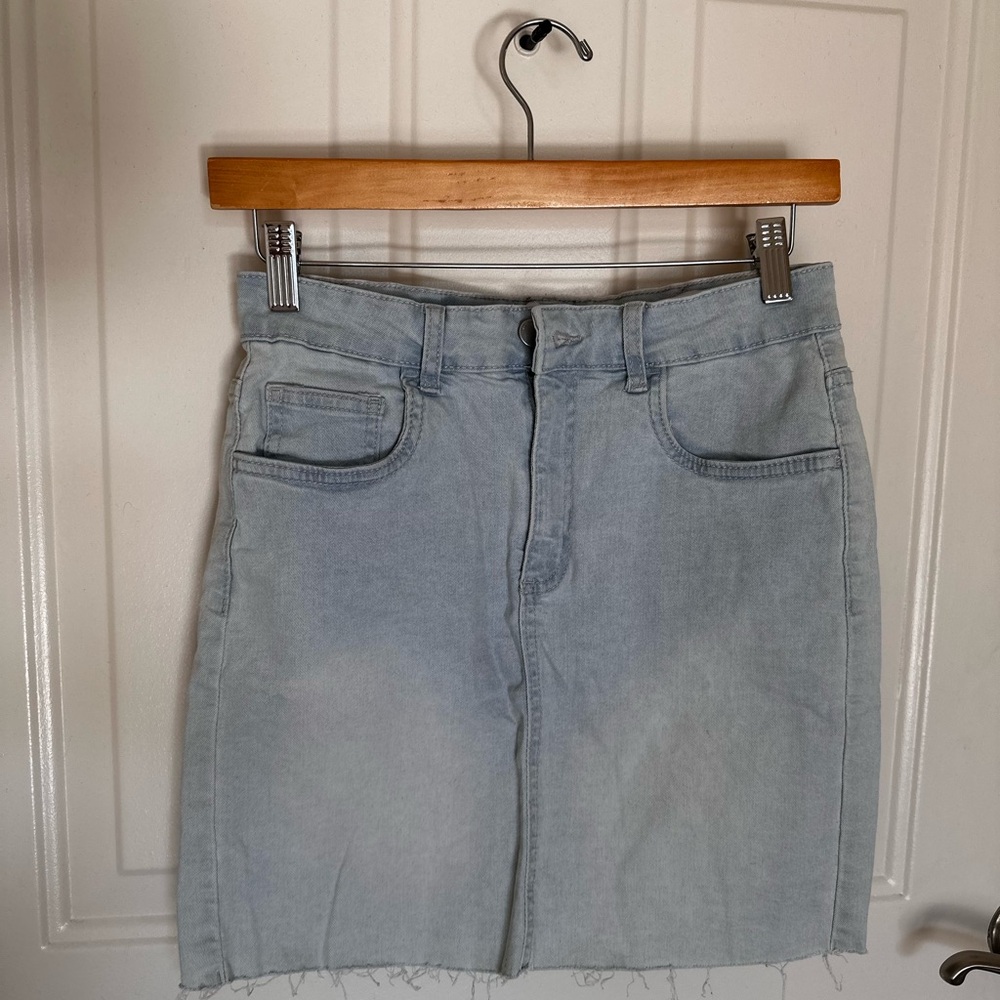 Cotton On Light Blue Denim Skirt